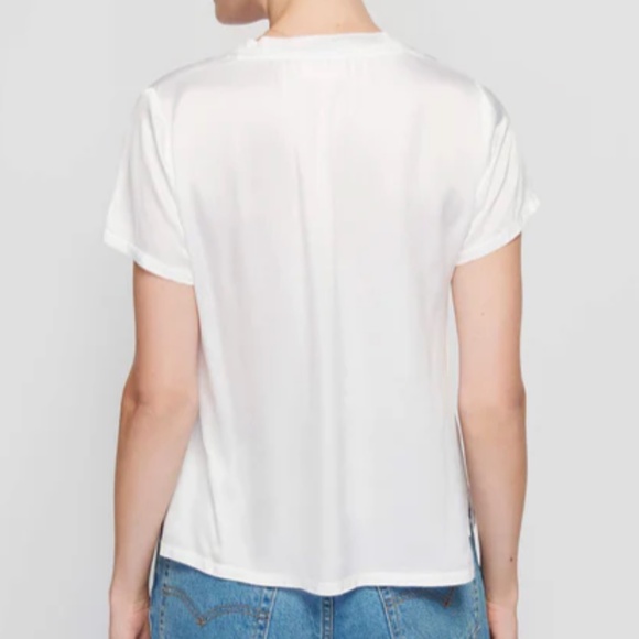 NWT Nation LTD Satin June Top White (Size S) - Picture 3 of 7